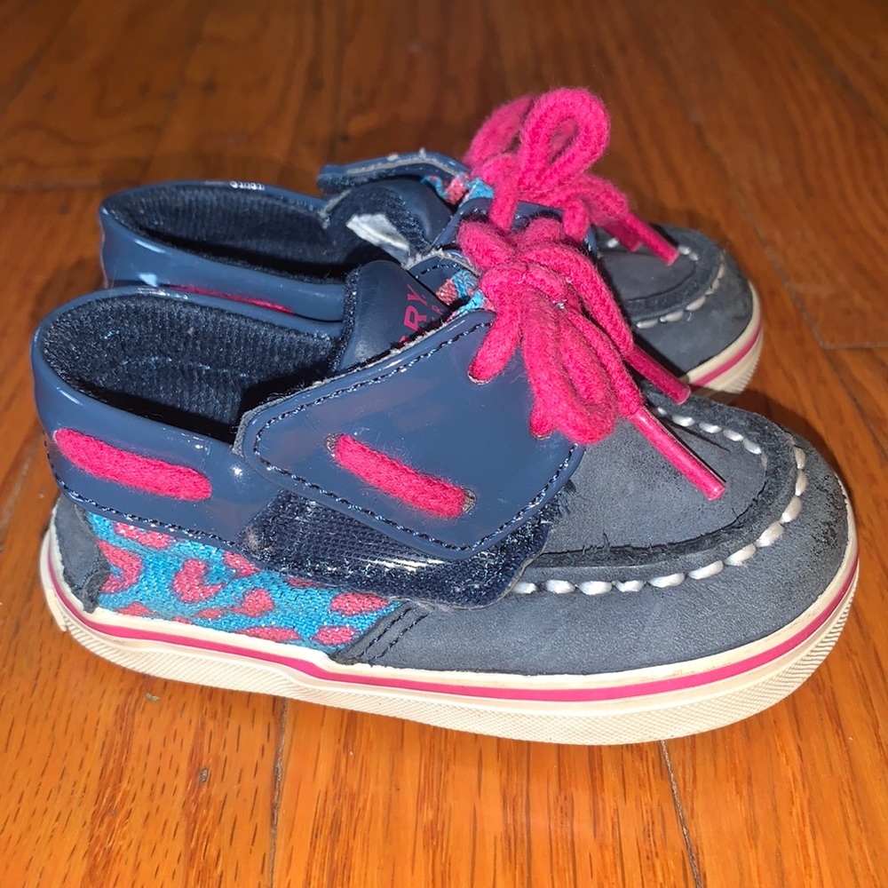 Sperry Top-Sider Blue and Pink Shoes - Baby Size 2